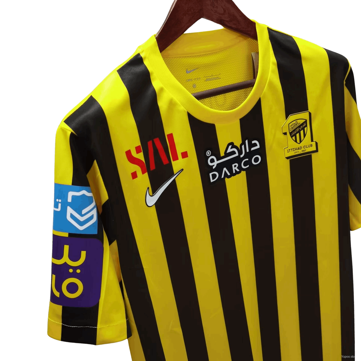 Al Ittihad Benzema 23/24 Home Kit - Fan Version - Side