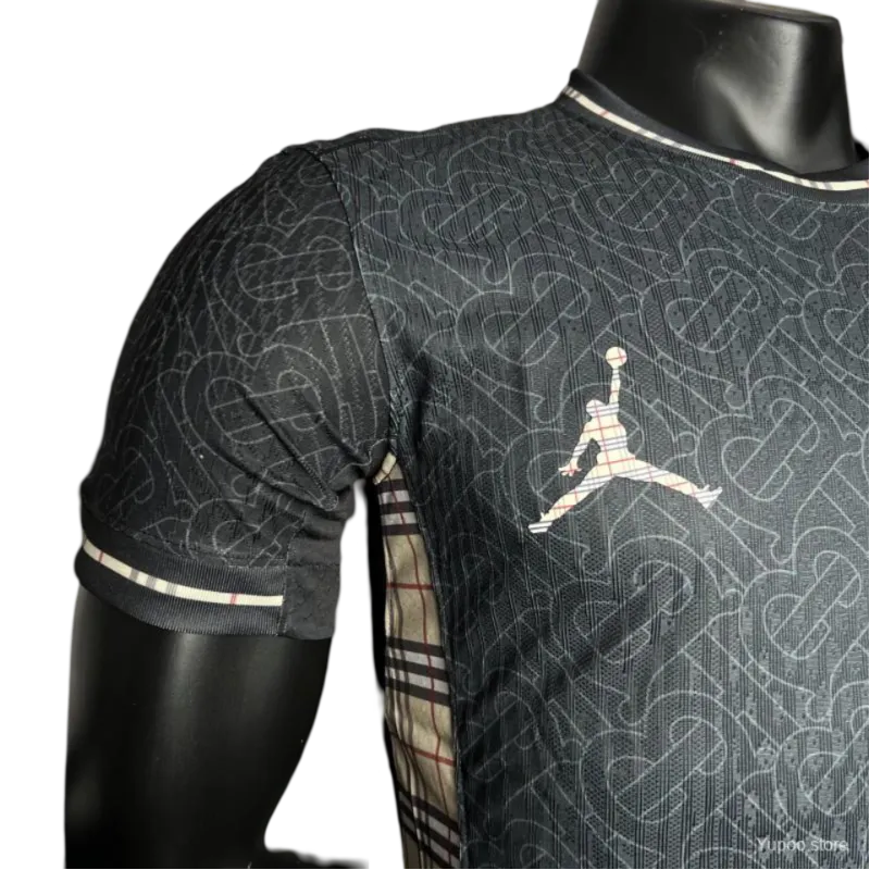 2024/2025 ENGLAND Euro Jordan x Burberry Black Special Edition kit – PLAYER VERSION