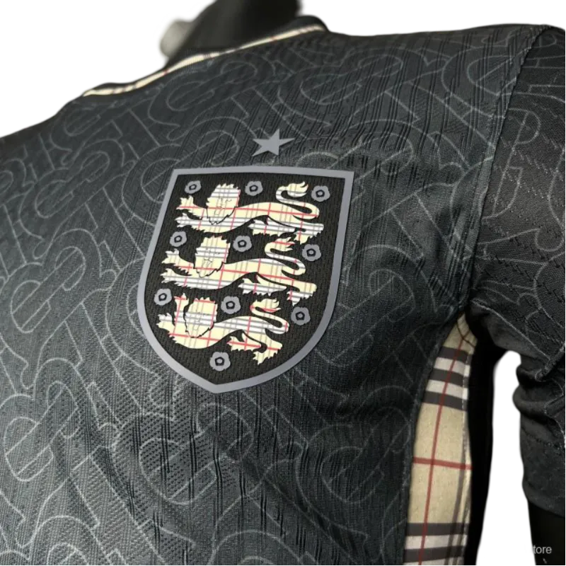 2024/2025 ENGLAND Euro Jordan x Burberry Black Special Edition kit – PLAYER VERSION