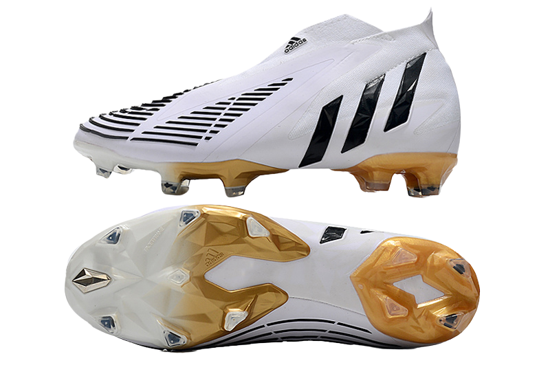 Adidas Predator Edge+ FG Al Hilm - White/Black/Metallic Gold - GoatGears