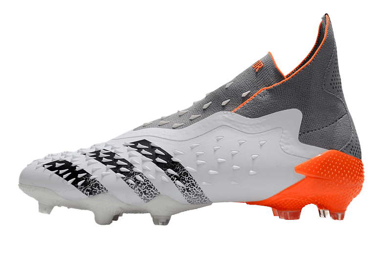 Adidas Predator Freak+ Whitespark FG - White Dark Metallic Silver Red - GoatGears