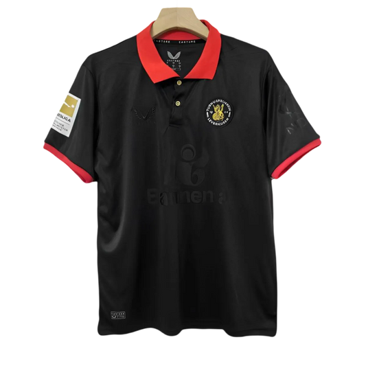 2024/2025 Bayer Leverkusen Limited Edition 120th Anniversary Barmenia Black Football Jersey - Fan version