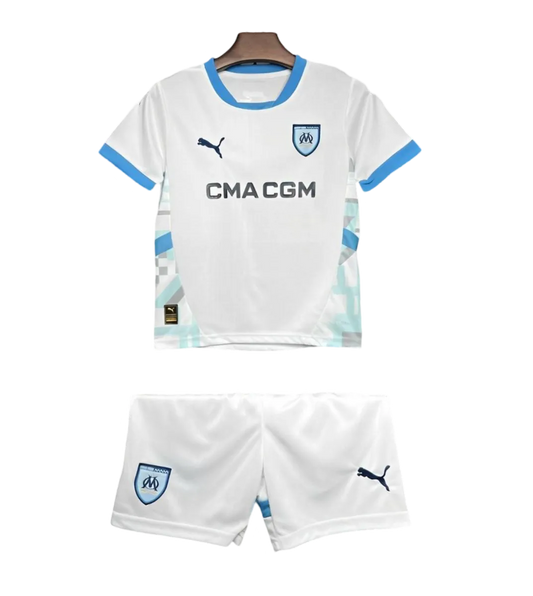 2024/2025 Olympique de Marseille Home Kids & Junior kit | GoatGears Store