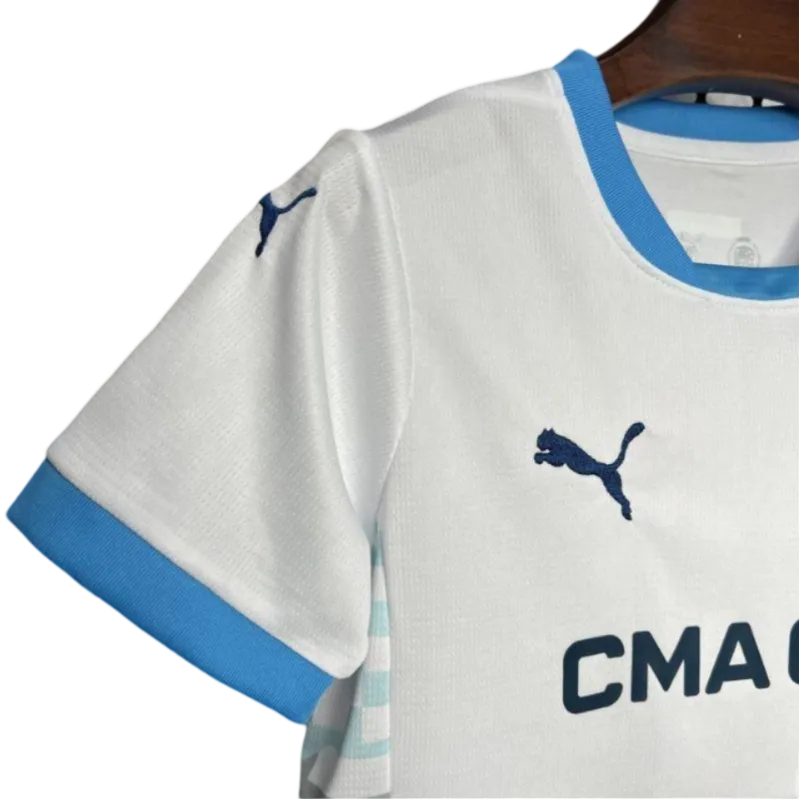 2024/2025 Olympique de Marseille Home Kids & Junior kit | GoatGears Store