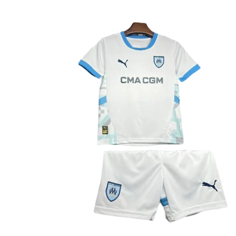 2024/2025 Olympique de Marseille Home Kids & Junior kit | GoatGears Store