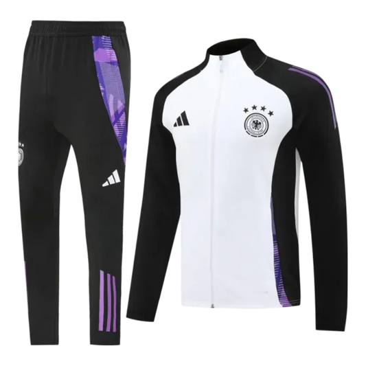 2024 Germany White Black Full Zipper Jacket + Long Pants | GoatGears Store