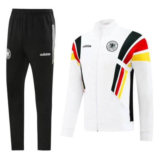 2024 Germany White Full Zipper Jacket + Long Pants | GoatGears Store