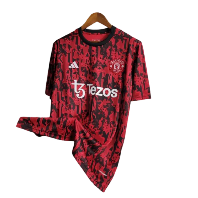 23/24 Manchester United Red Black Training Jersey -  GoatGears Store