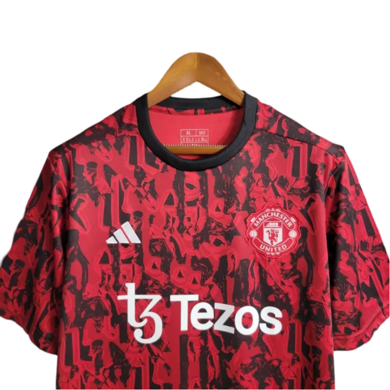 23/24 Manchester United Red Black Training Jersey -  GoatGears Store