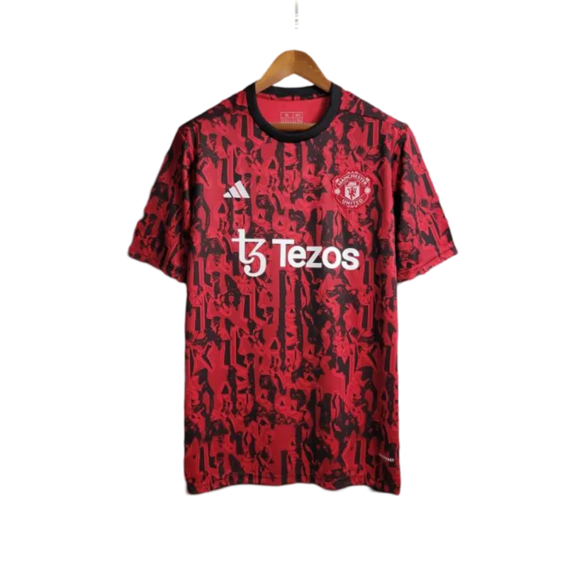 23/24 Manchester United Red Black Training Jersey -  GoatGears Store