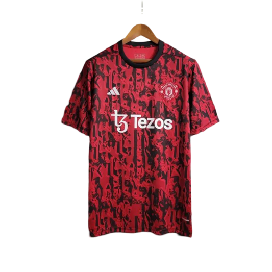 23/24 Manchester United Red Black Training Jersey -  GoatGears Store