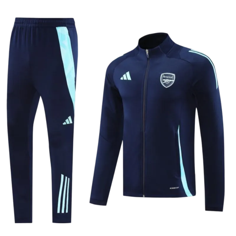 2024/2025 Arsenal Navy Full Zipper Jacket + Long Pants | GoatGears Store