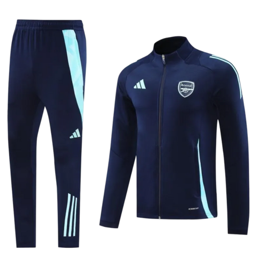 2024/2025 Arsenal Navy Full Zipper Jacket + Long Pants | GoatGears Store