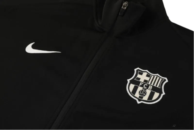 2024/2025 Barcelona Black Full Zipper Jacket + Long Pants | GoatGears Store