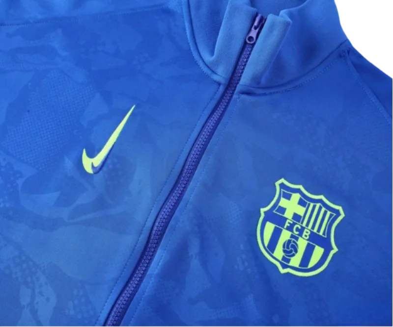 2024/2025 Barcelona Blue Full Zipper Jacket + Long Pants | GoatGears Store