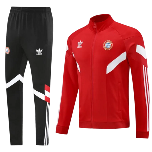 2024/2025 Bayern Munich Red Full Zipper Jacket + Long Pants | GoatGears Store