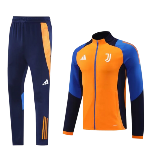 2024/2025 Juventus Orange Full Zipper Jacket + Long Pants | GoatGears Store