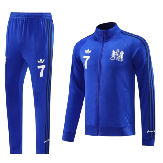 2024/2025 Newton Heath Blue Full Zipper Jacket + Long Pants | GoatGears Store