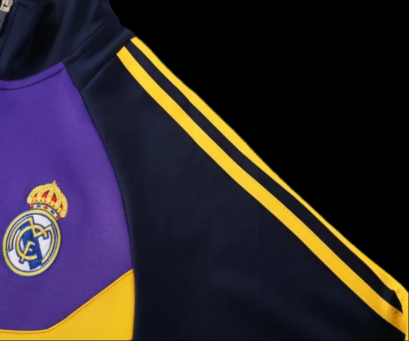 2024/2025 Real Madrid Black & Purple Full Zipper Jacket +Long Pants | GoatGears Store