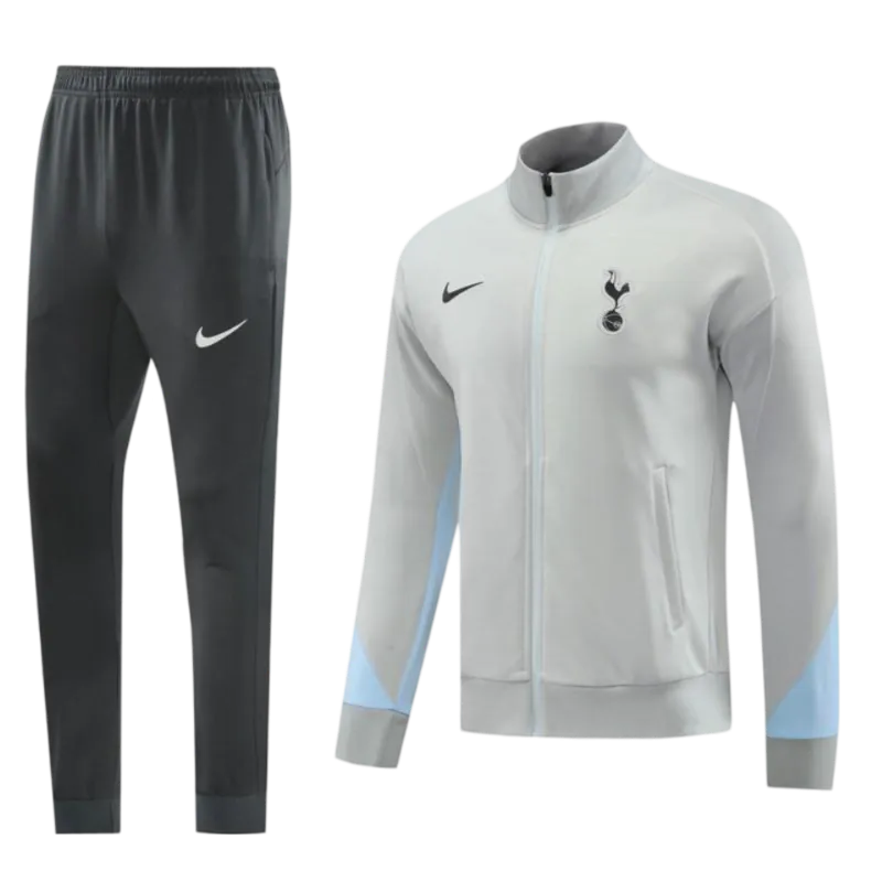 2024/2025 The Lilywhites Hotspur Grey Full Zipper Jacket + Long Pants | GoatGears Store