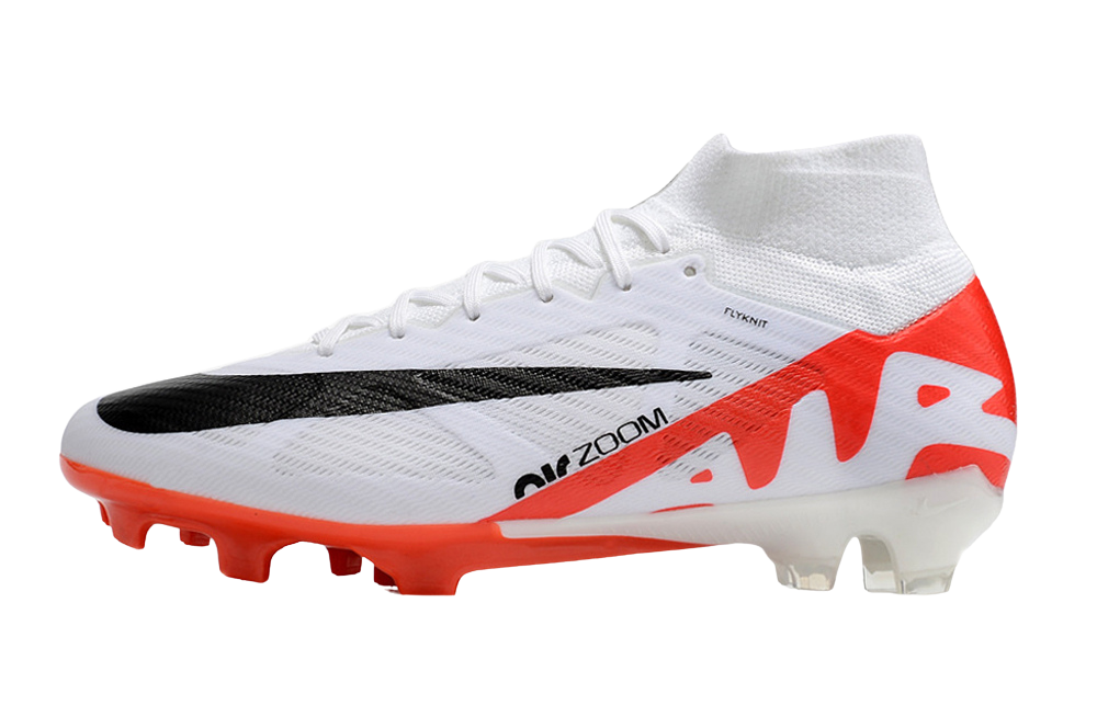 Nike Zoom Superfly 9 Elite FG Soccer Cleats (Bright Crimson/White/Black) - GoatGears