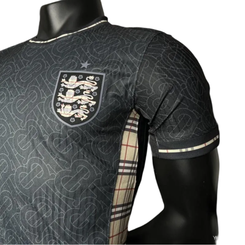 2024/2025 ENGLAND Euro Jordan x Burberry Black Special Edition kit – PLAYER VERSION