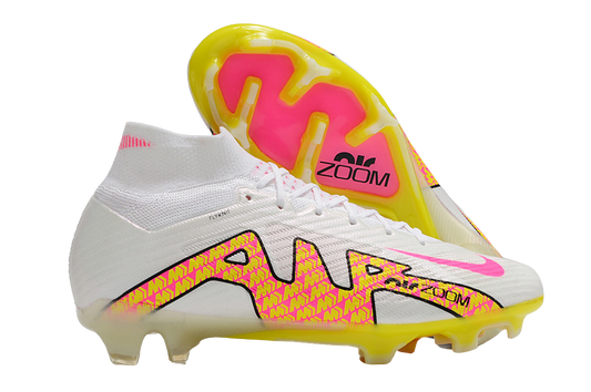 Nike Air Zoom Mercurial Vapor 15 Elite FG - White/Pink/Red - GoatGears