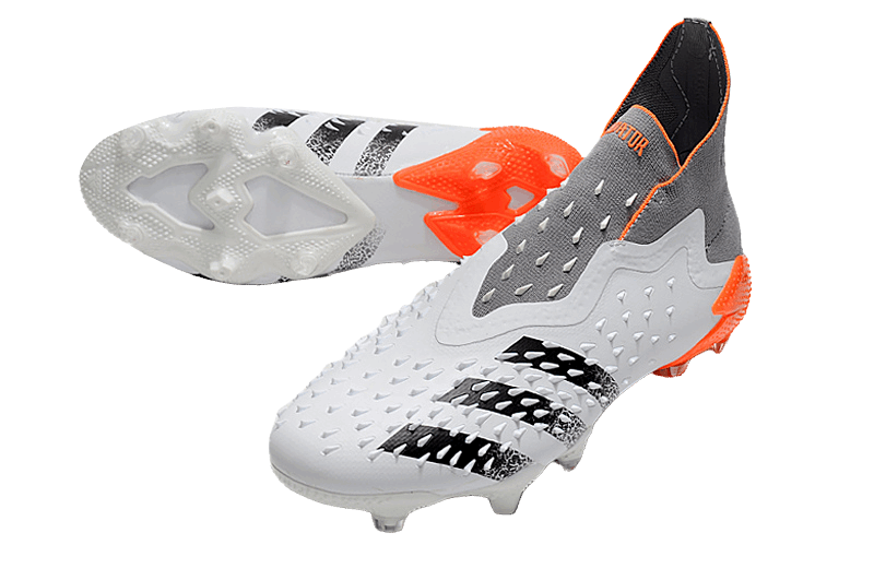 Adidas Predator Freak+ Whitespark FG - White Dark Metallic Silver Red - GoatGears