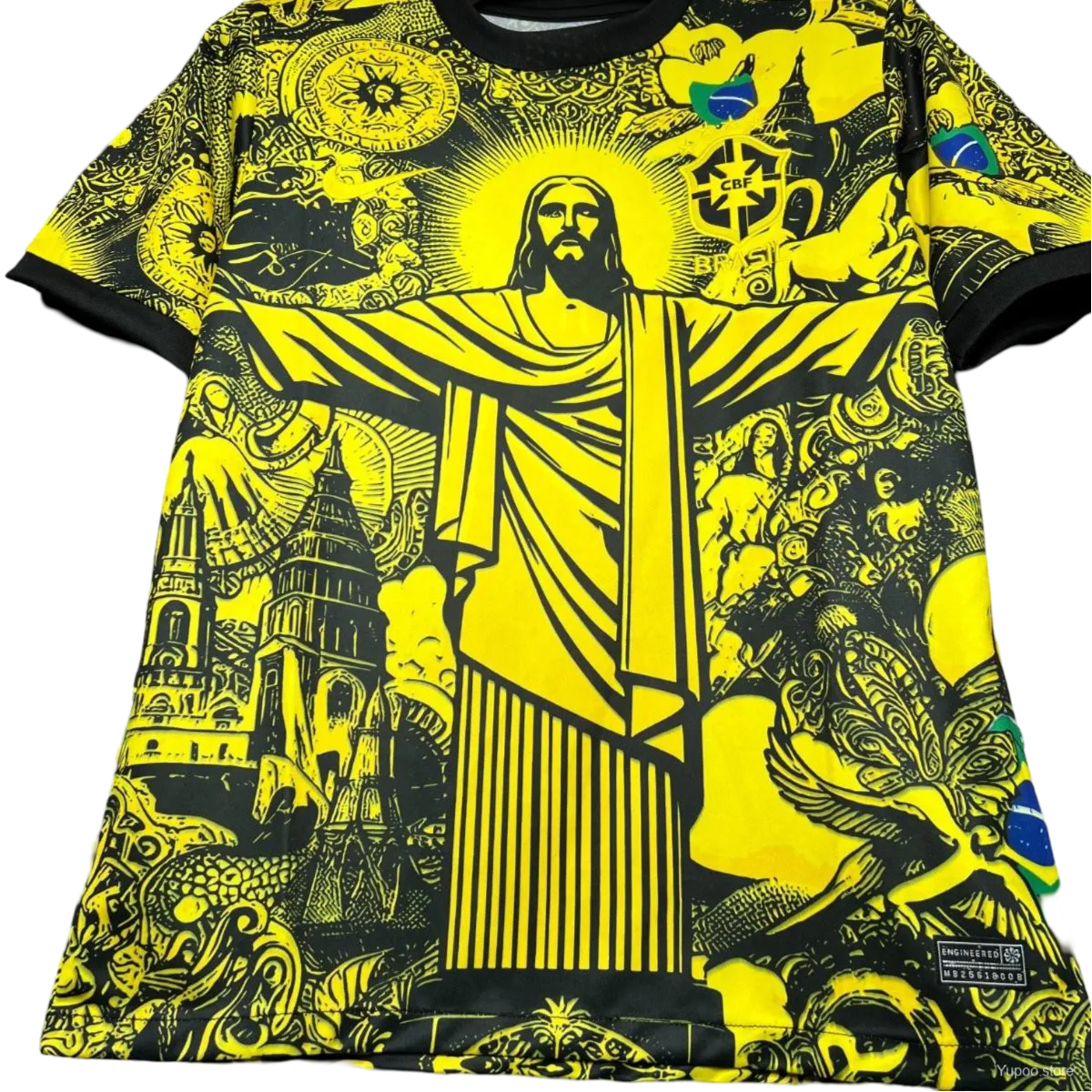 2024/2025 Brazil X Christ Yellow Special Edition kit - Fan version - GOATKITS Store