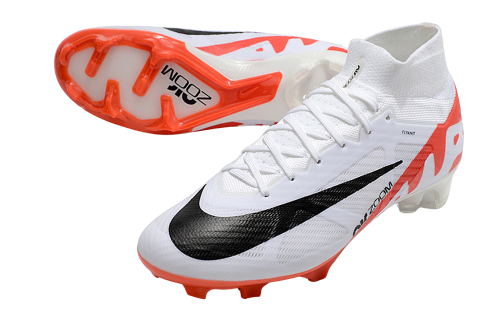 Nike Zoom Superfly 9 Elite FG Soccer Cleats (Bright Crimson/White/Black) - GoatGears