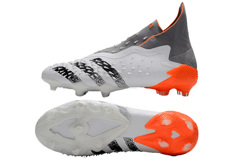 Adidas Predator Freak+ Whitespark FG - White Dark Metallic Silver Red - GoatGears