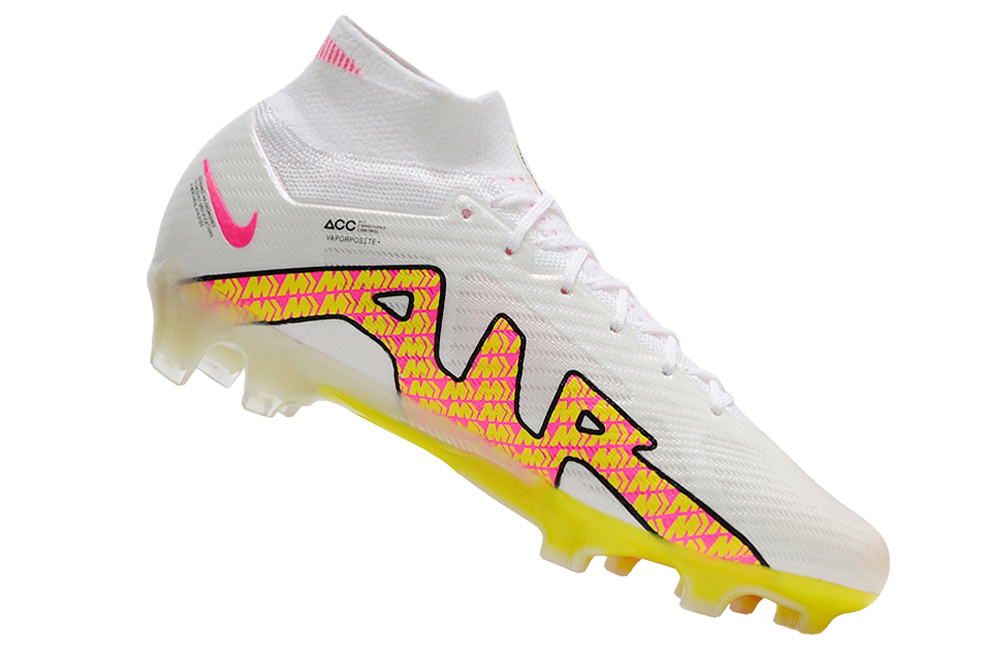 Nike Air Zoom Mercurial Vapor 15 Elite FG - White/Pink/Red - GoatGears