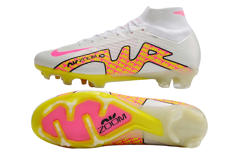 Nike Air Zoom Mercurial Vapor 15 Elite FG - White/Pink/Red - GoatGears