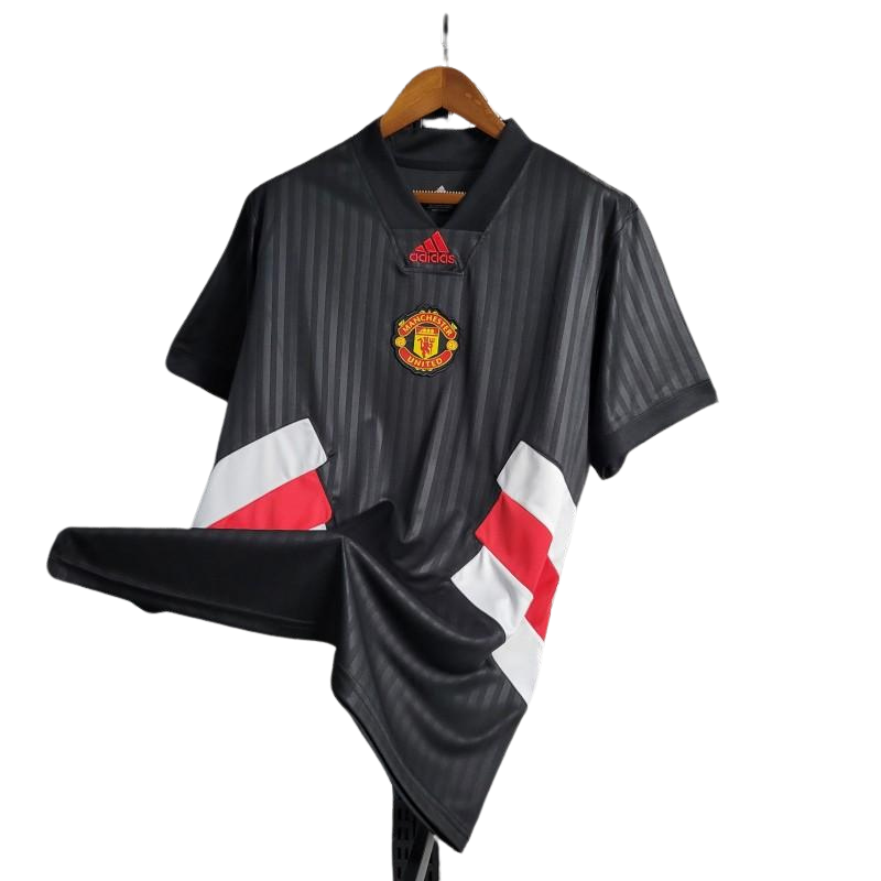 Manchester United Black Icon Embroidery Logo 23-24 - Fan version - Front