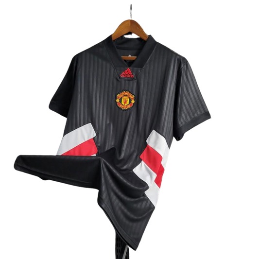 Manchester United Black Icon Embroidery Logo 23-24 - Fan version - Front