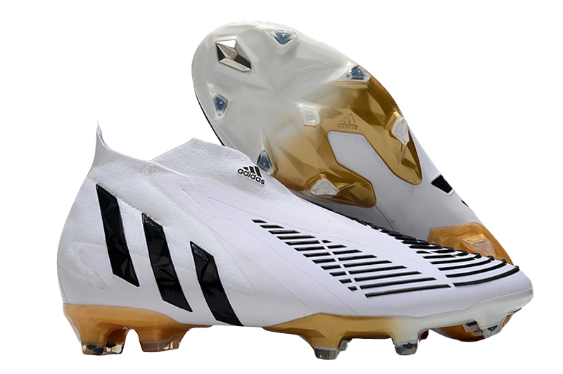 Adidas Predator Edge FG Al Hilm White Black Metallic Gold