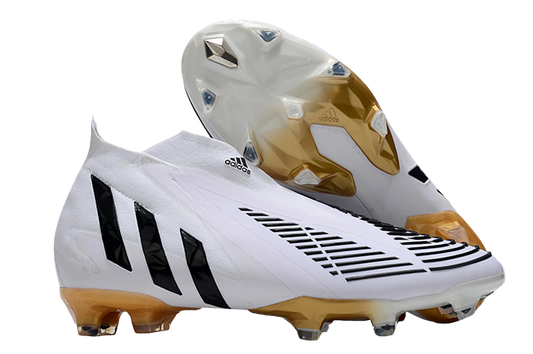 Adidas Predator Edge+ FG Al Hilm - White/Black/Metallic Gold - GoatGears