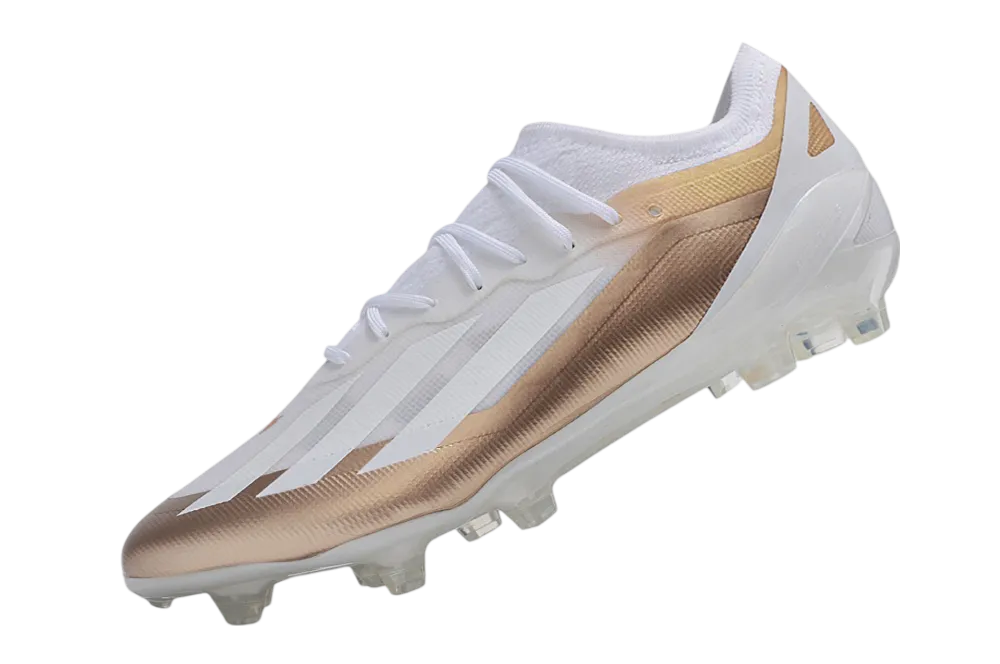 Adidas X Crazyfast - MESSI.1 FG - White & Gold | GoatGears Store