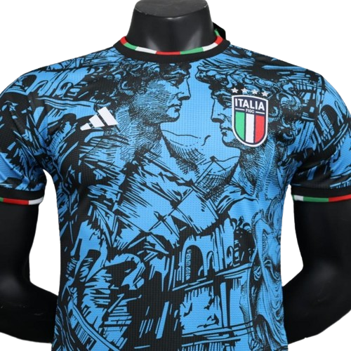 Italy football team blue and black jersey - GoatGears