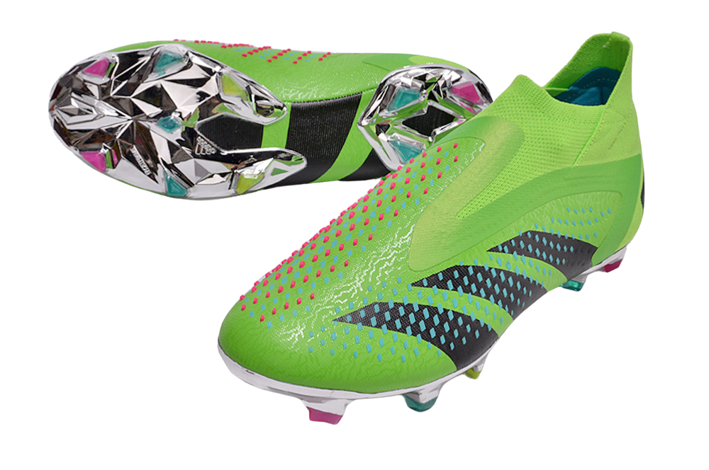 Adidas Predator Accuracy+ FG Firm Ground Soccer Cleats - Green/Blue/Black - GoatGears