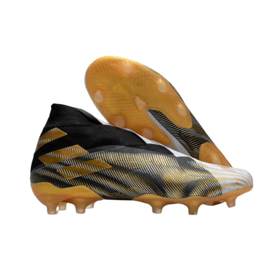 Adidas Nemeziz 19+ FG White Gold Black - GoatGears Store