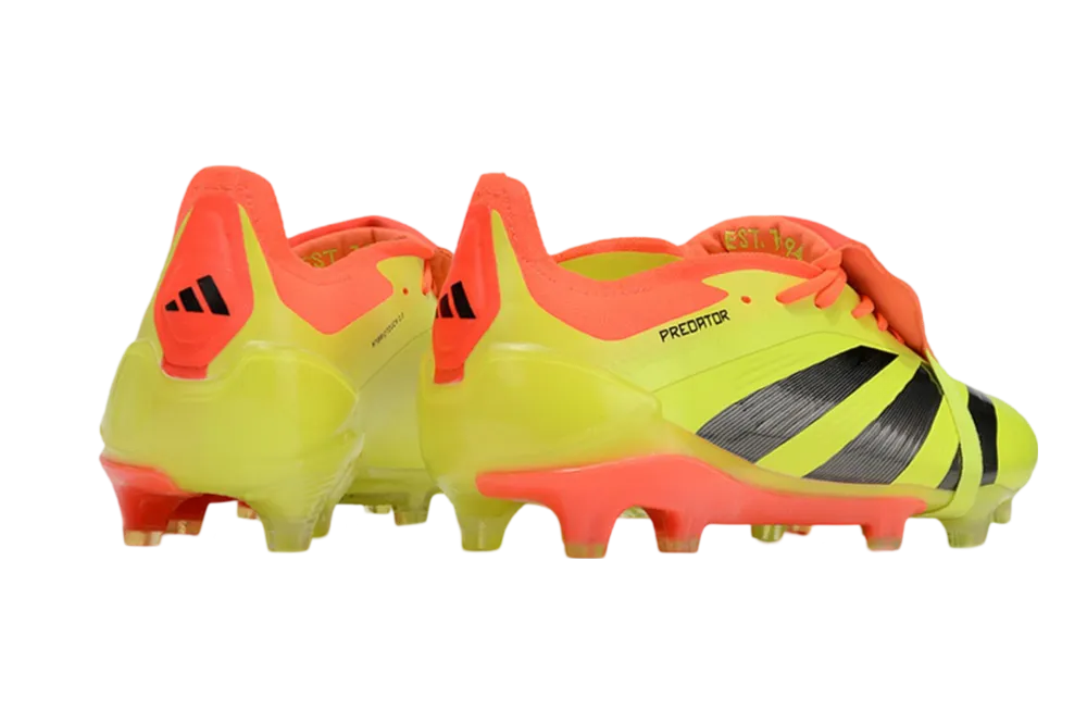 Adidas Predator Elite Tongue Yellow - Back -  GoatGears