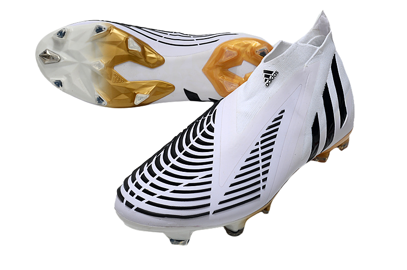 Adidas Predator Edge+ FG Al Hilm - White/Black/Metallic Gold - GoatGears