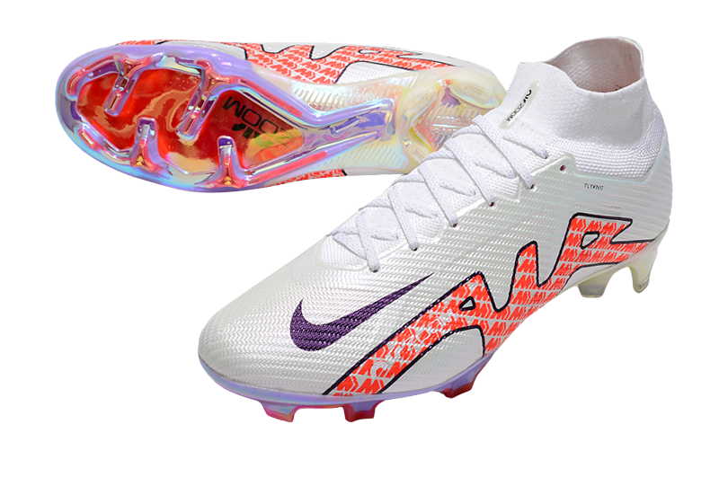 Nike Zoom Mercurial Vapor 15 Elite FG White Bright Crimson - GoatGears