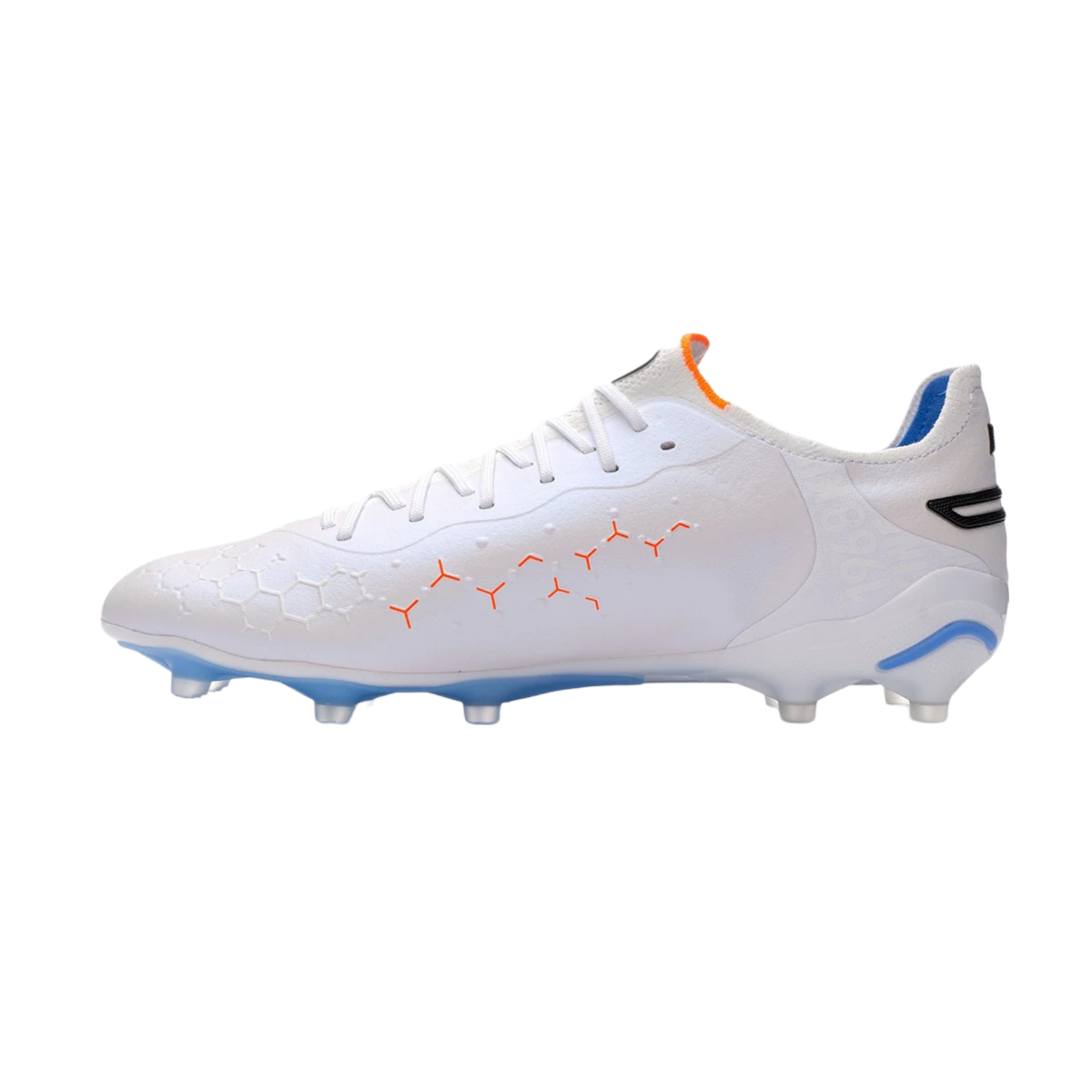 Puma King Ultimate FG/AG White Blue - GoatGears Store