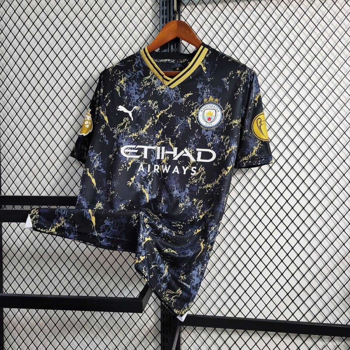 23/24 Manchester City Black Gold Special Edition kit - Fan version - Goatkits