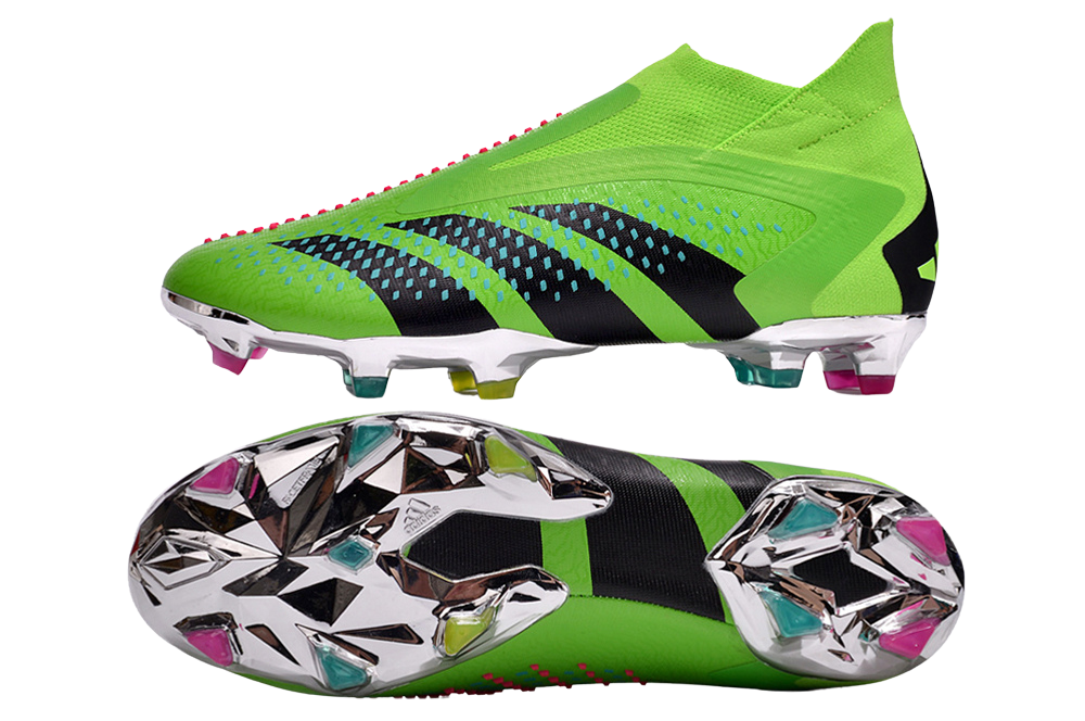 Adidas Predator Accuracy+ FG Firm Ground Soccer Cleats - Green/Blue/Black - GoatGears