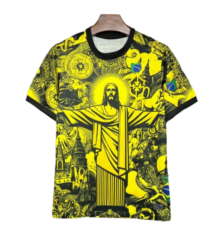 2024/2025 Brazil X Christ Yellow Special Edition kit - Fan version - GOATKITS Store