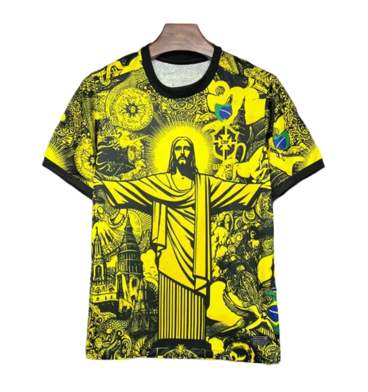 2024/2025 Brazil X Christ Yellow Special Edition kit - Fan version - GOATKITS Store