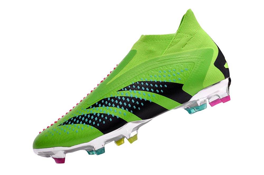 Adidas Predator Accuracy+ FG Firm Ground Soccer Cleats - Green/Blue/Black - GoatGears